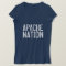 APACHE NATION, Native American Black T-shirts