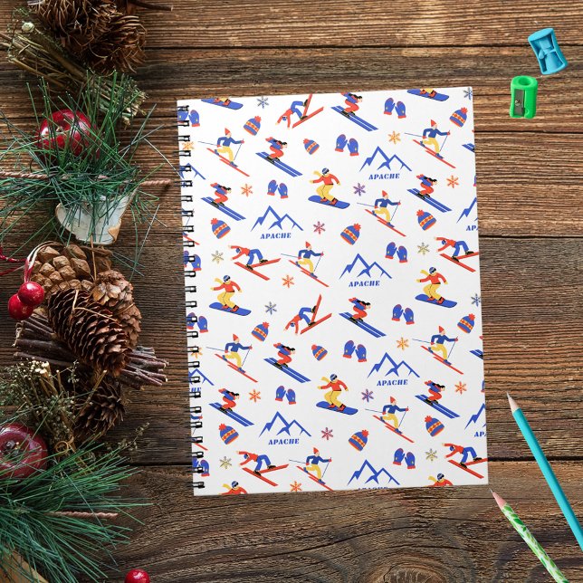 Apache New Mexico Mountain Ski Snowboard Pattern Notebook (Creator Uploaded)