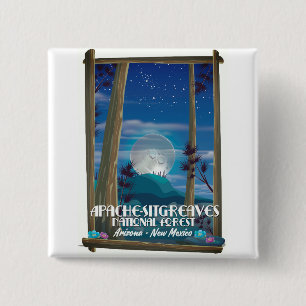 Apache-Sitgreaves National Forest 15 Cm Square Badge