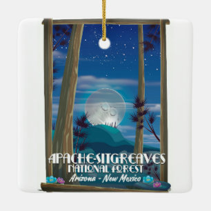 Apache-Sitgreaves National Forest Ceramic Tree Decoration