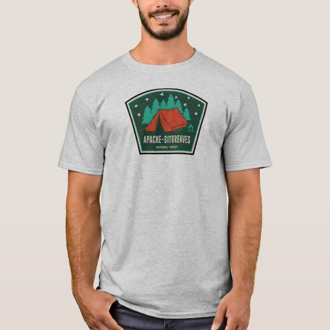 Apache-Sitgreaves National Forests Camping T-Shirt (Front)