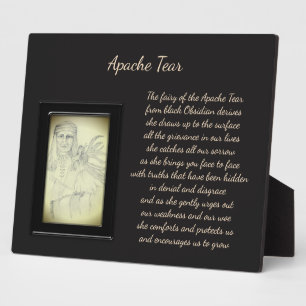 Apache Tear Crystal Fairy Plaque