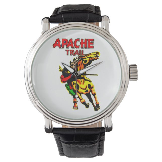 Apache Trail #1, Native American With Banner Watch (Front)