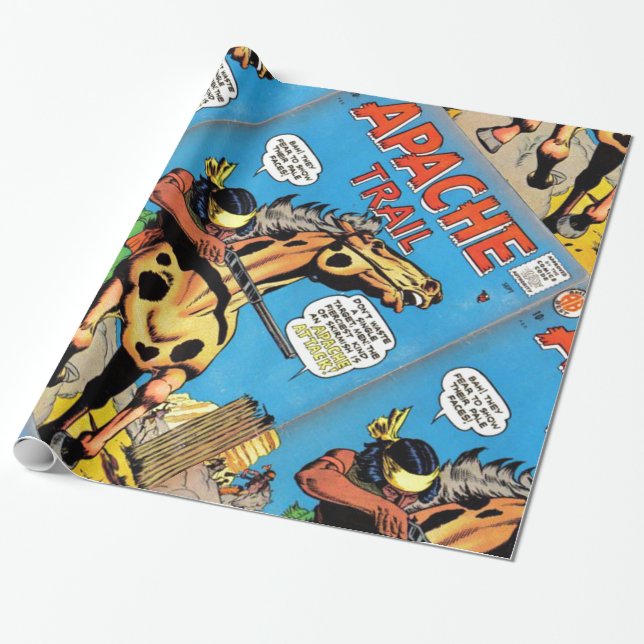 Apache Trail #1 Wrapping Paper (Unrolled)
