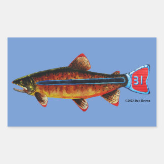 Apache Trout Mug Rectangular Sticker
