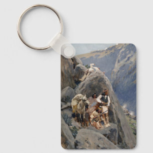 Apache Warriors: Ambush on American Cavalry Key Ring