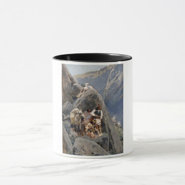 Apache Warriors: Ambush on American Cavalry Mug (Center)