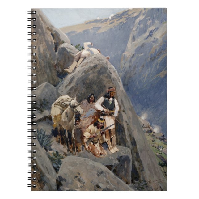 Apache Warriors: Ambush on American Cavalry Notebook (Front)