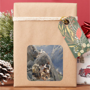 Apache Warriors: Ambush on American Cavalry Square Sticker