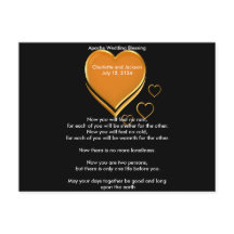 Apache Wedding Blessing Gold Hearts