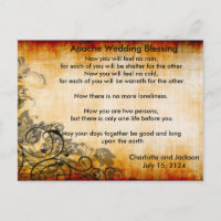 Apache Wedding Blessing Old Paper 2