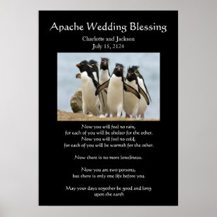 Apache Wedding Blessing Penguins Poster