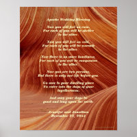 Apache Wedding Blessing Poster 11" x 14" Matte
