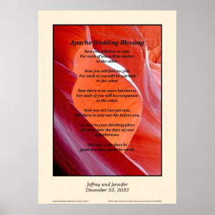 Apache Wedding Blessing Poster 20" x 28"