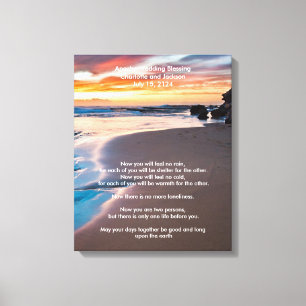 Apache Wedding Blessing Sandy Beach Oceanfront Canvas Print