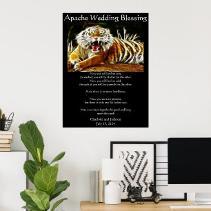 Apache Wedding Blessing Tiger Poster