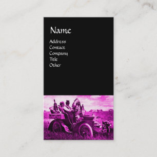 APACHES AND GERONIMO DRIVING A MOTOR CAR BUSINESS CARD