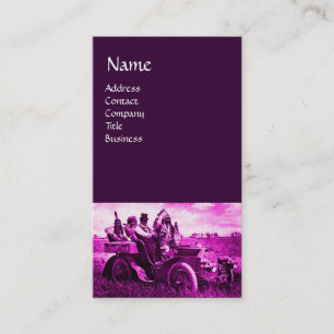 APACHES AND GERONIMO DRIVING A MOTOR CAR BUSINESS CARD
