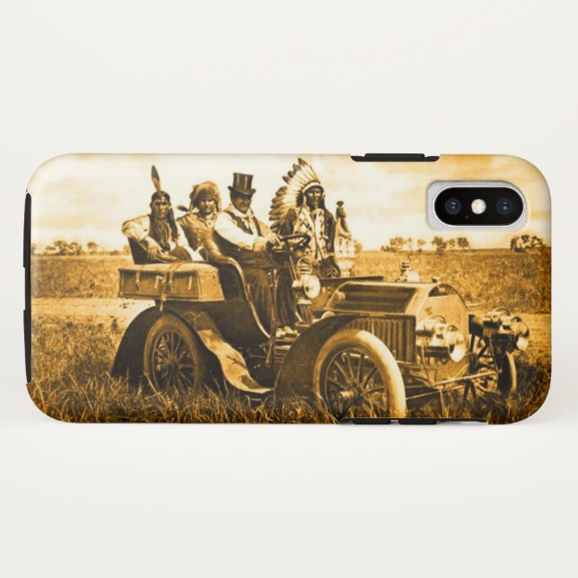 APACHES AND GERONIMO DRIVING A MOTOR CAR Case-Mate iPhone CASE (Back (Horizontal))