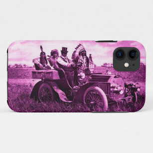APACHES AND GERONIMO DRIVING A MOTOR CAR Case-Mate iPhone CASE