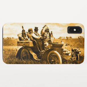 APACHES AND GERONIMO DRIVING A MOTOR CAR iPhone XS MAX CASE