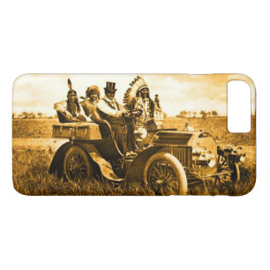 APACHES AND GERONIMO DRIVING A MOTOR CAR iPhone 8 PLUS/7 PLUS CASE