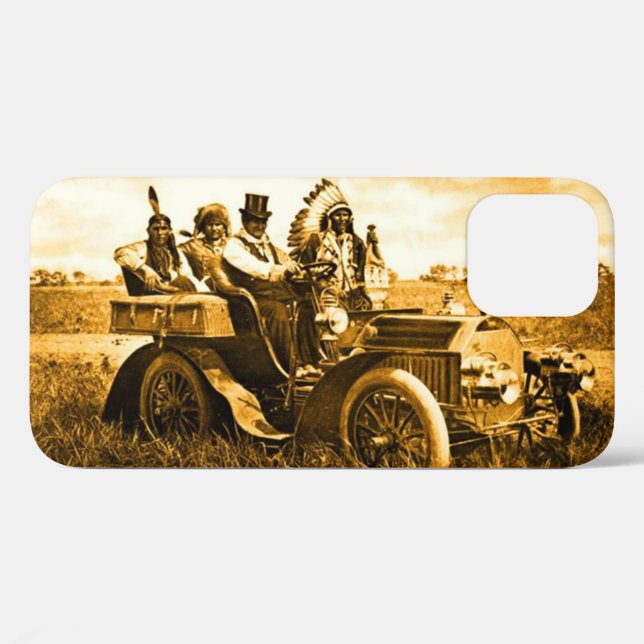 APACHES AND GERONIMO DRIVING A MOTOR CAR Case-Mate iPhone CASE (Back (Horizontal))