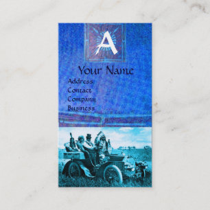 APACHES AND GERONIMO DRIVING A MOTOR CAR, Monogram Business Card