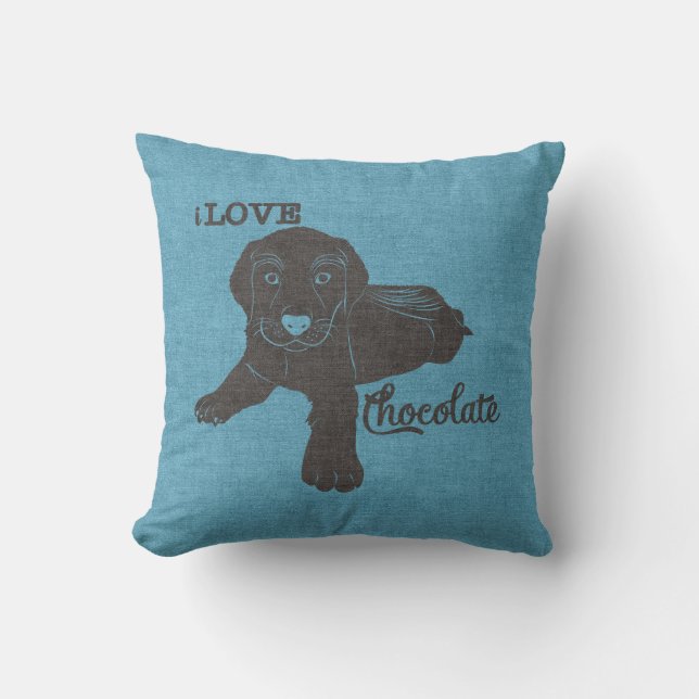 APAL - Chocolate Labrador | Dog Lovers Pillow (Front)