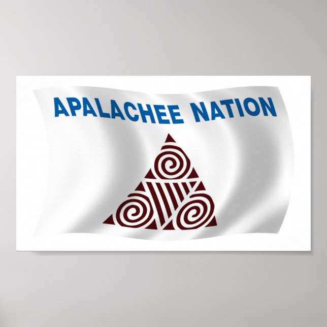 Apalachee Nation Flag Poster Print (Front)