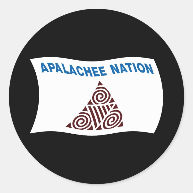 Apalachee Nation Flag Sticker (Front)