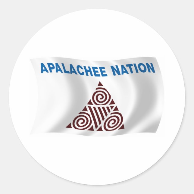 Apalachee Nation Flag Sticker (Front)