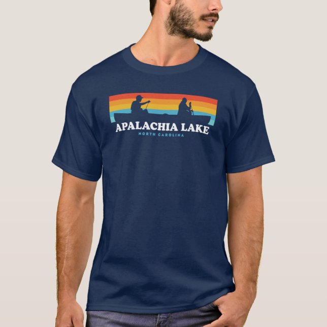 Apalachia Lake North Carolina Canoe T-Shirt (Front)