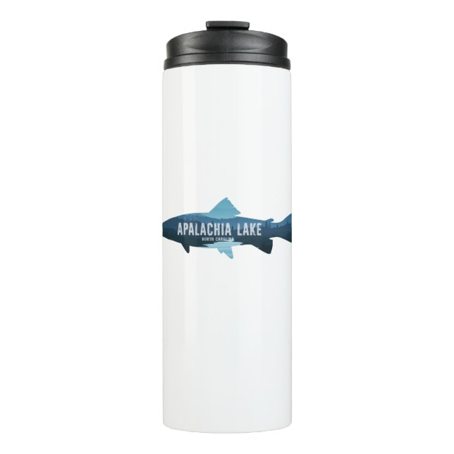 Apalachia Lake North Carolina Fish Thermal Tumbler (Front)