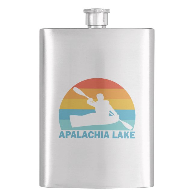 Apalachia Lake North Carolina Kayak Hip Flask (Front)