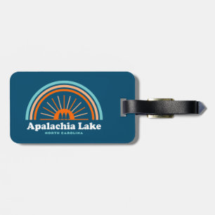 Apalachia Lake North Carolina Rainbow Luggage Tag