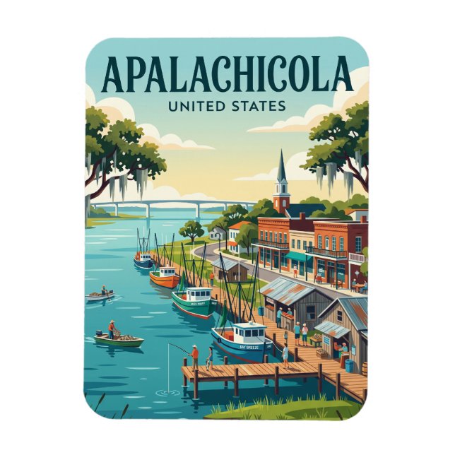 Apalachicola Florida Magnet (Vertical)