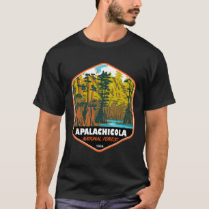Apalachicola National Forest Baldcypress Tree Badg T-Shirt
