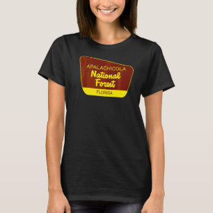 Apalachicola National Forest Florida Retro Sign T-Shirt