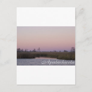 Apalachicola sunset postcard