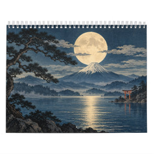 apanese Moonlit Nights 2027 Calendar   Ukiyo-e
