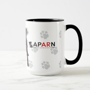 APARN No Pug Left Behind Black 15 oz Ringer Mug