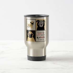 APARN Rescue Pugs Stainless Steel 15 oz Travel Mug