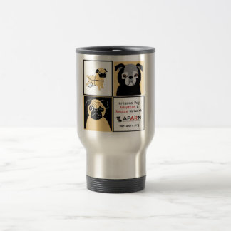APARN Rescue Pugs Stainless Steel 15 oz Travel Mug