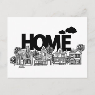 Apartment Building Postcard