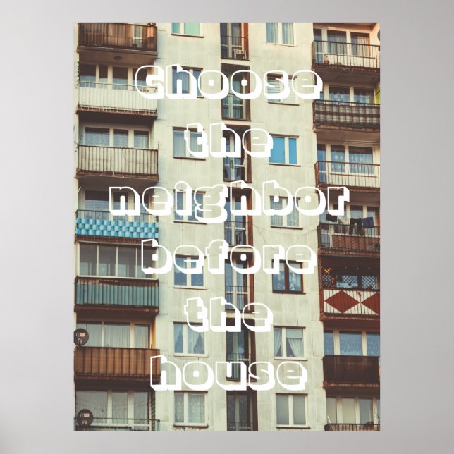 Apartment building poster (Front)
