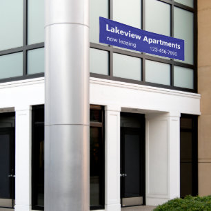 Apartment Community Now Leasing Phone Number Blue Banner