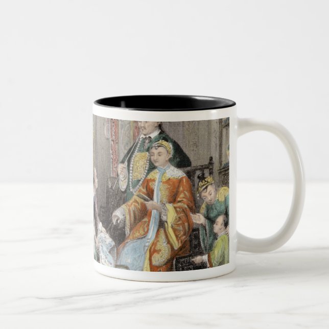 Apartment in a Mandarin's House, near Nanking, fro Two-Tone Coffee Mug (Right)