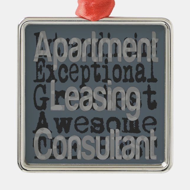Apartment Leasing Consultant Extraordinaire Metal Tree Decoration (Front)