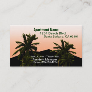 Apartment Manager Business Card